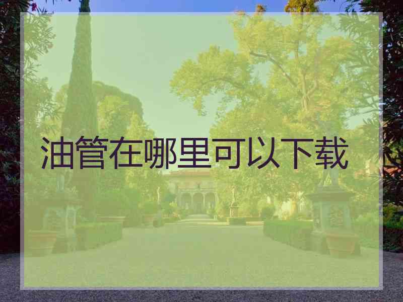 油管在哪里可以下载