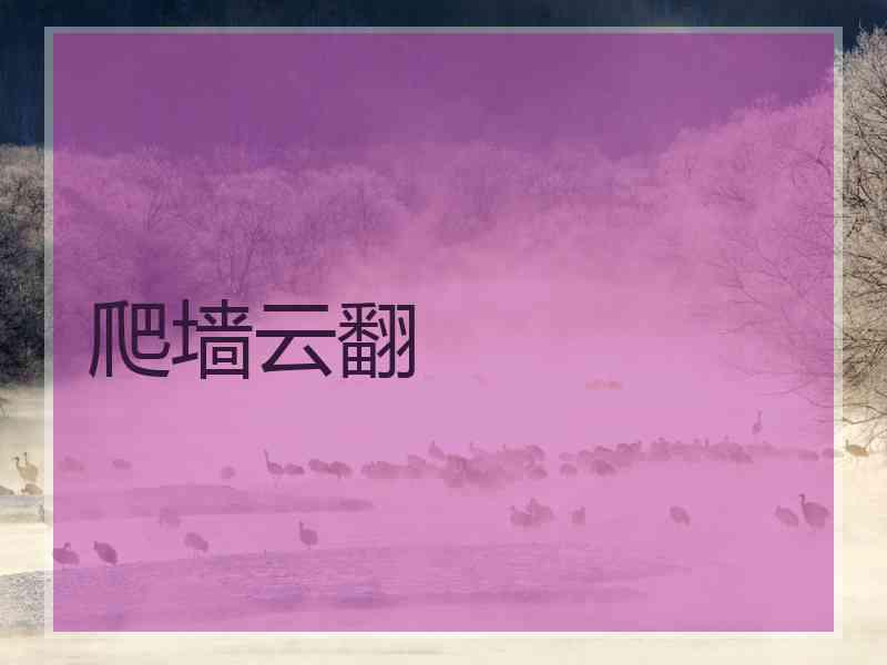 爬墙云翻