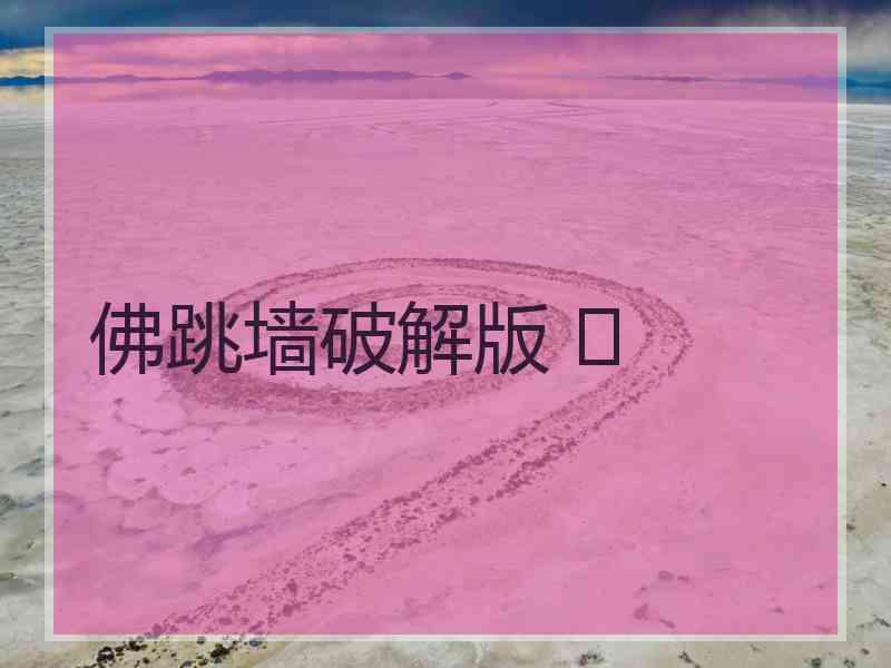 佛跳墙破解版 	