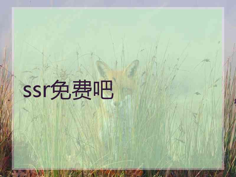 ssr免费吧