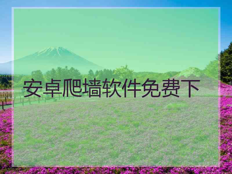 安卓爬墙软件免费下