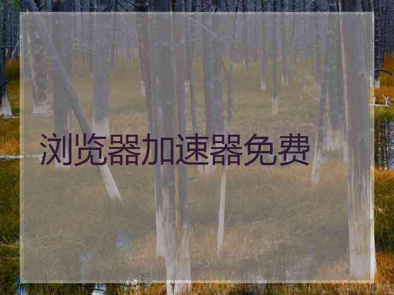 浏览器加速器免费