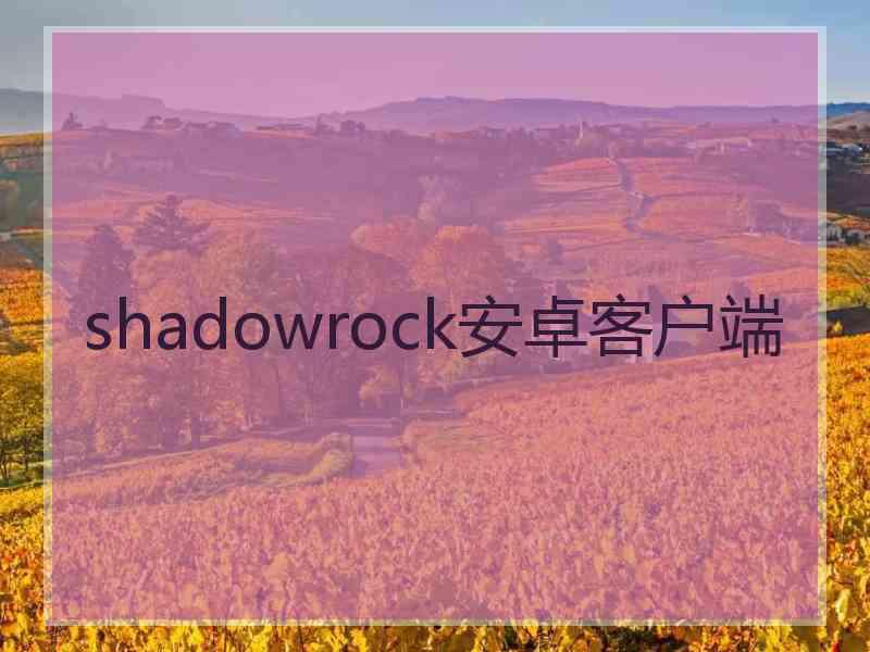 shadowrock安卓客户端