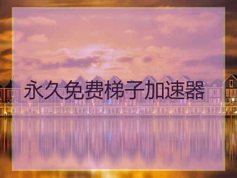 永久免费梯子加速器