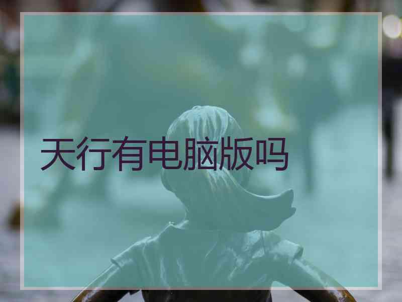 天行有电脑版吗