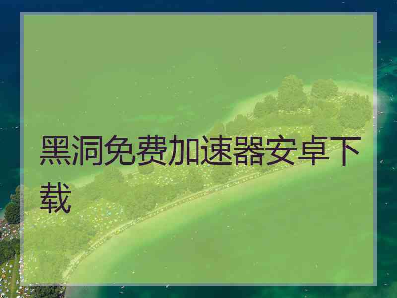 黑洞免费加速器安卓下载