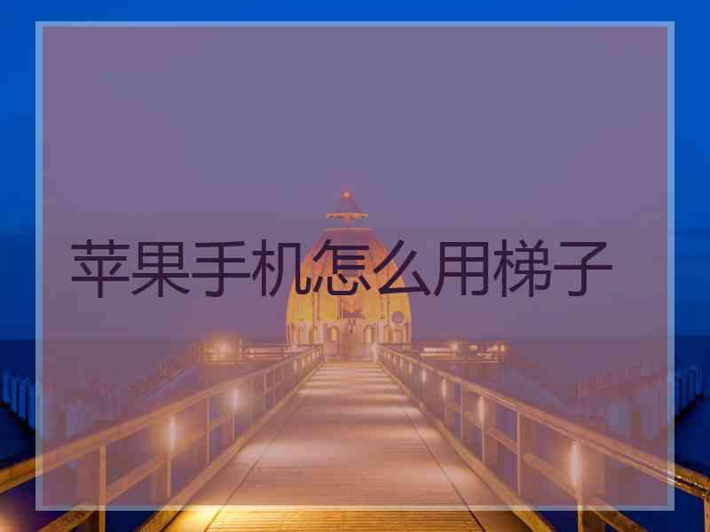 苹果手机怎么用梯子