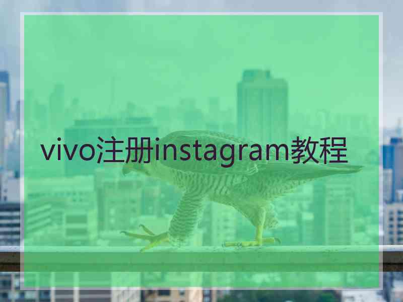 vivo注册instagram教程