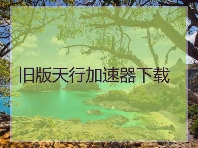 旧版天行加速器下载