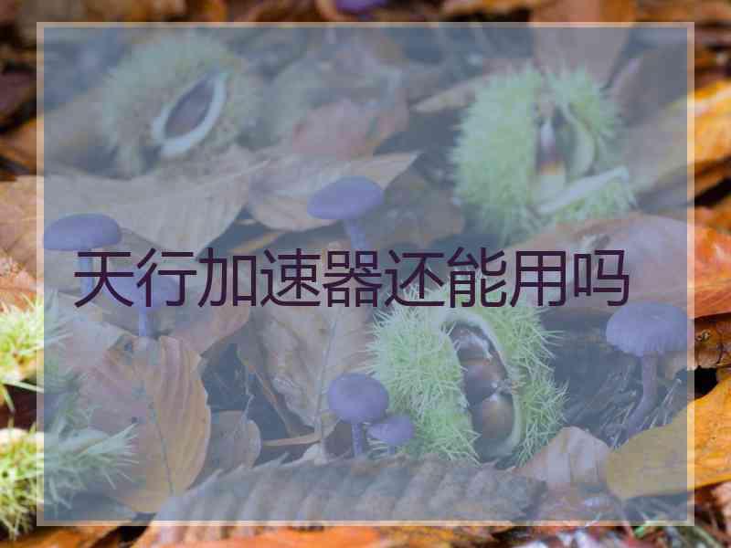 天行加速器还能用吗