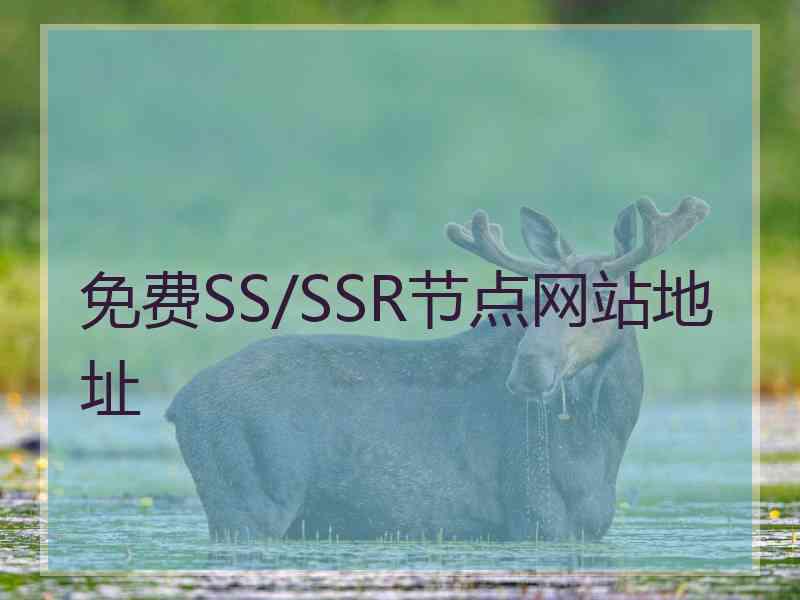 免费SS/SSR节点网站地址