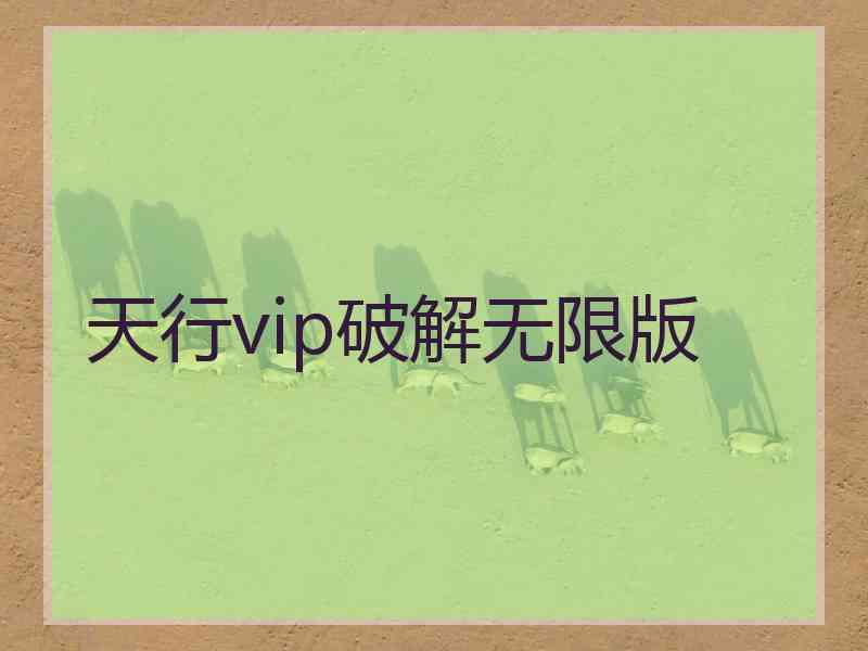天行vip破解无限版