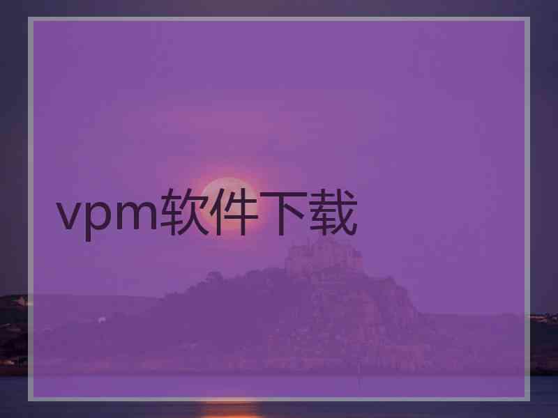 vpm软件下载
