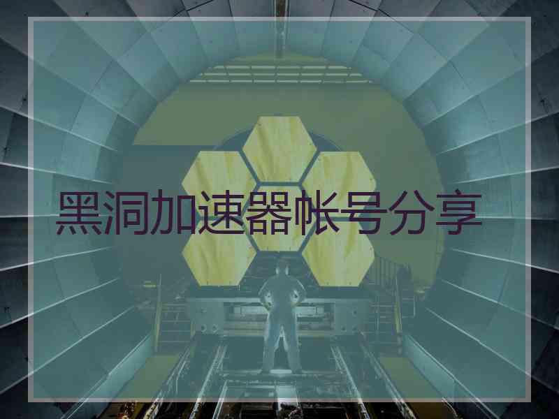 黑洞加速器帐号分享