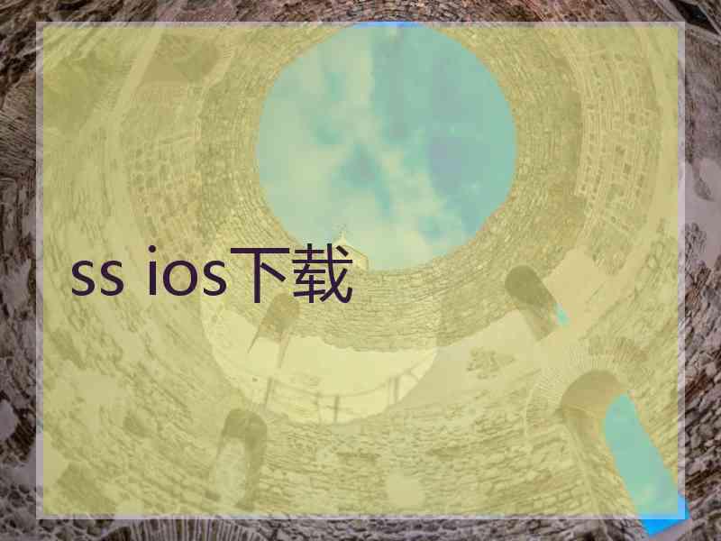 ss ios下载