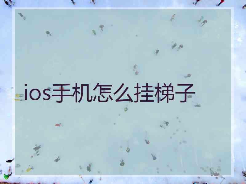 ios手机怎么挂梯子