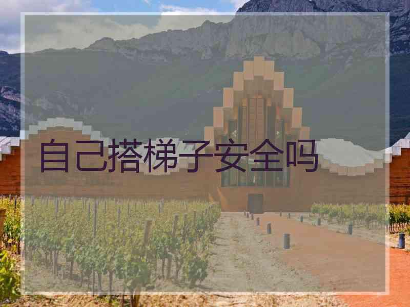 自己搭梯子安全吗