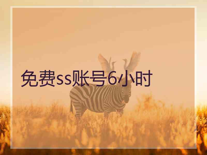免费ss账号6小时