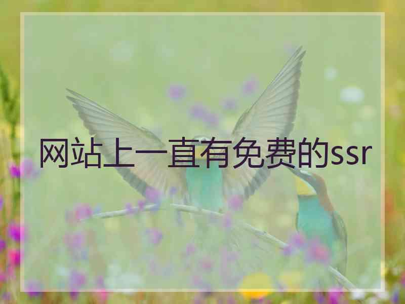 网站上一直有免费的ssr