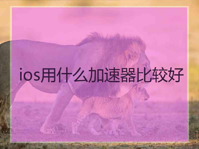 ios用什么加速器比较好