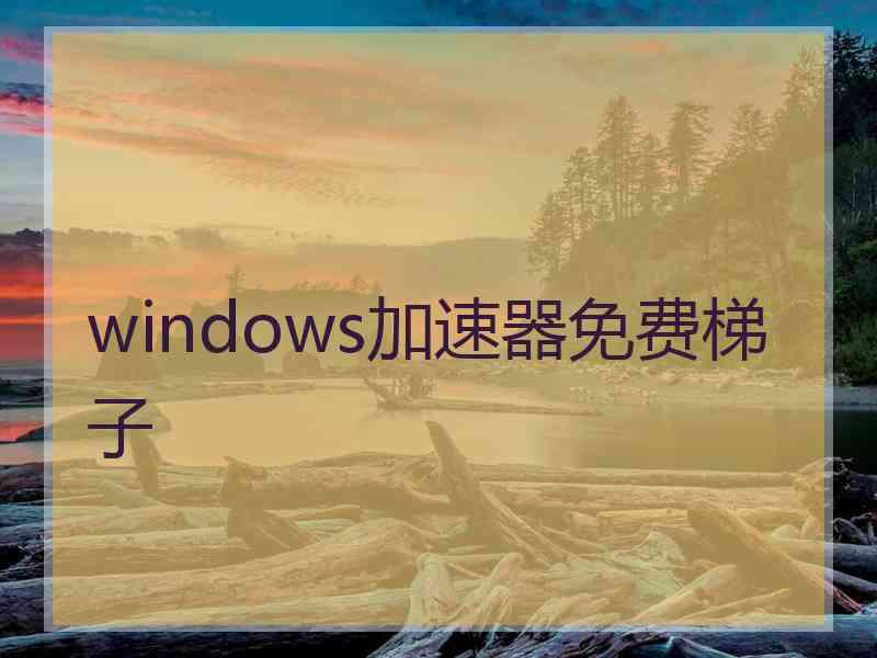 windows加速器免费梯子