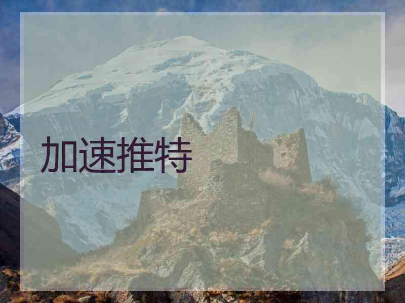 加速推特